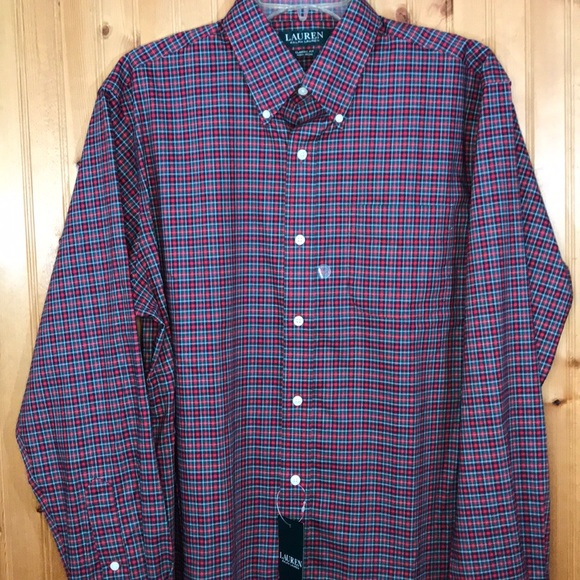 NWT Ralph Lauren Red & Green Plaid Button Shirt - Picture 12 of 13